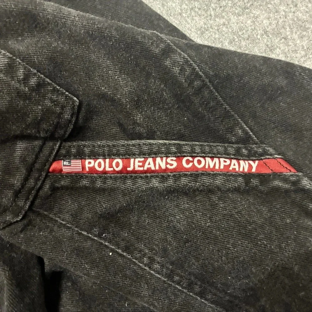 Vintage Polo Ralph Lauren Jeans Mens Shorts 36 Denim C-5 Carpenter Baggy Y2K